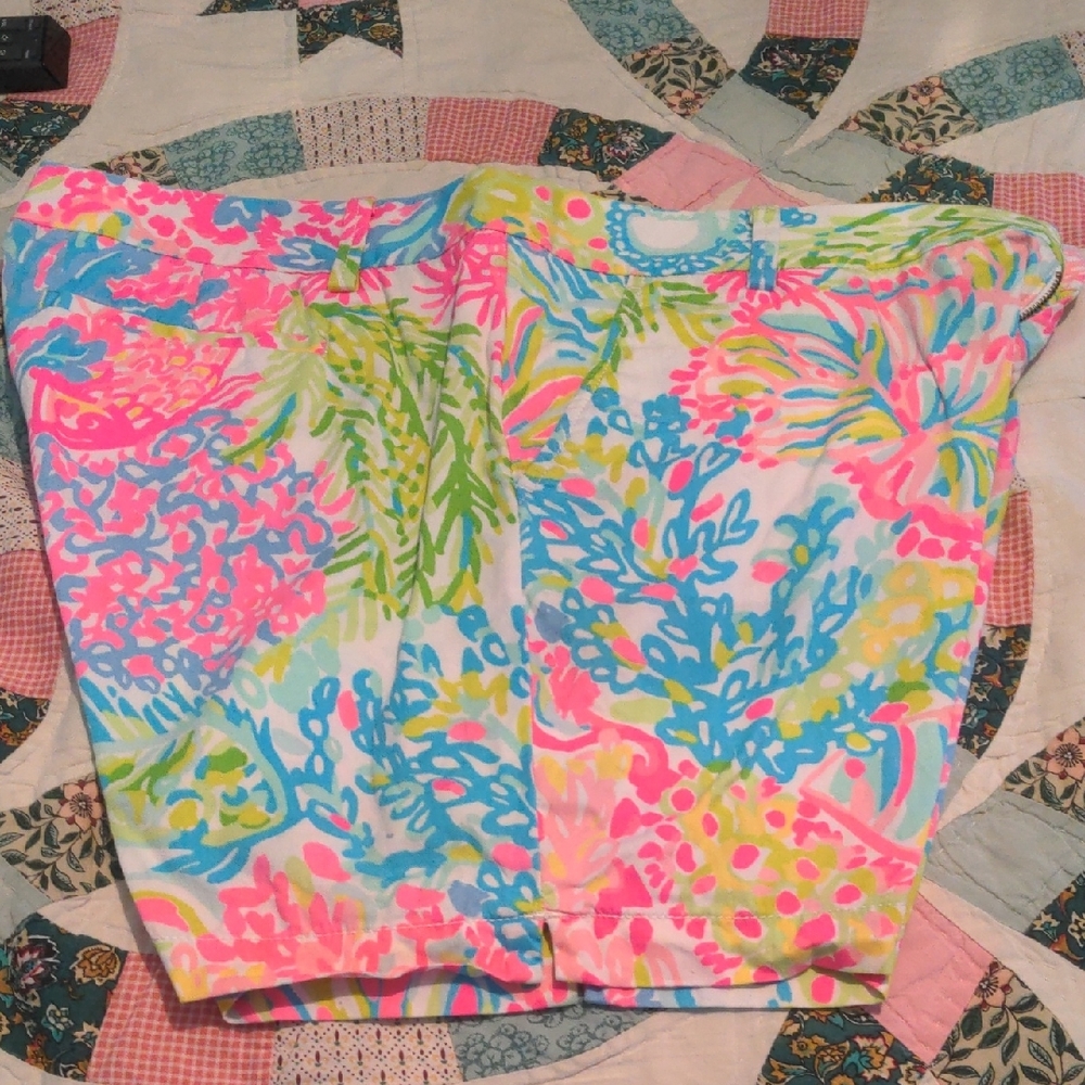 Lilly Pulitzer Colorful Floral Print Shorts
